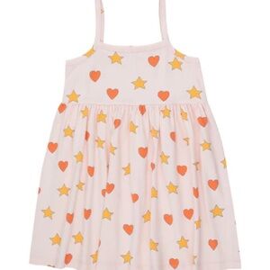 ⭐️Tiny Cottons 2T Star and Heart Strapless Dress—super soft!
